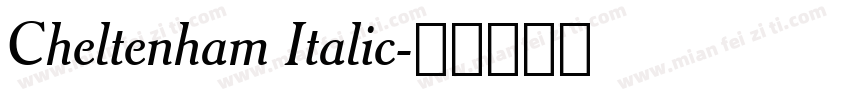 Cheltenham Italic字体转换